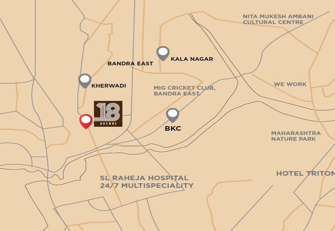 Location Plan of Avenue 18
